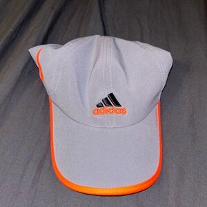 Adidas Gray and Orange Womens Golf Hat